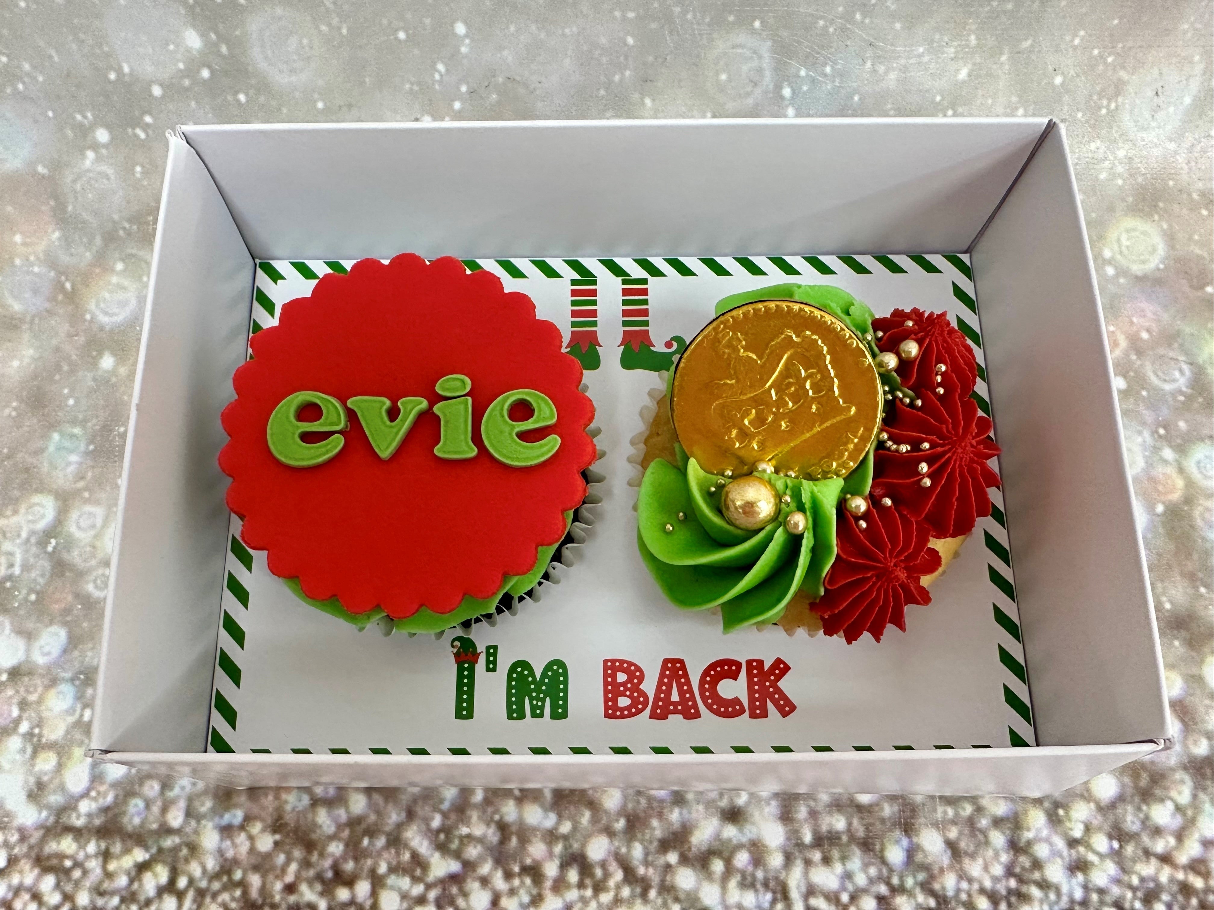Elf Arrival Cupcakes
