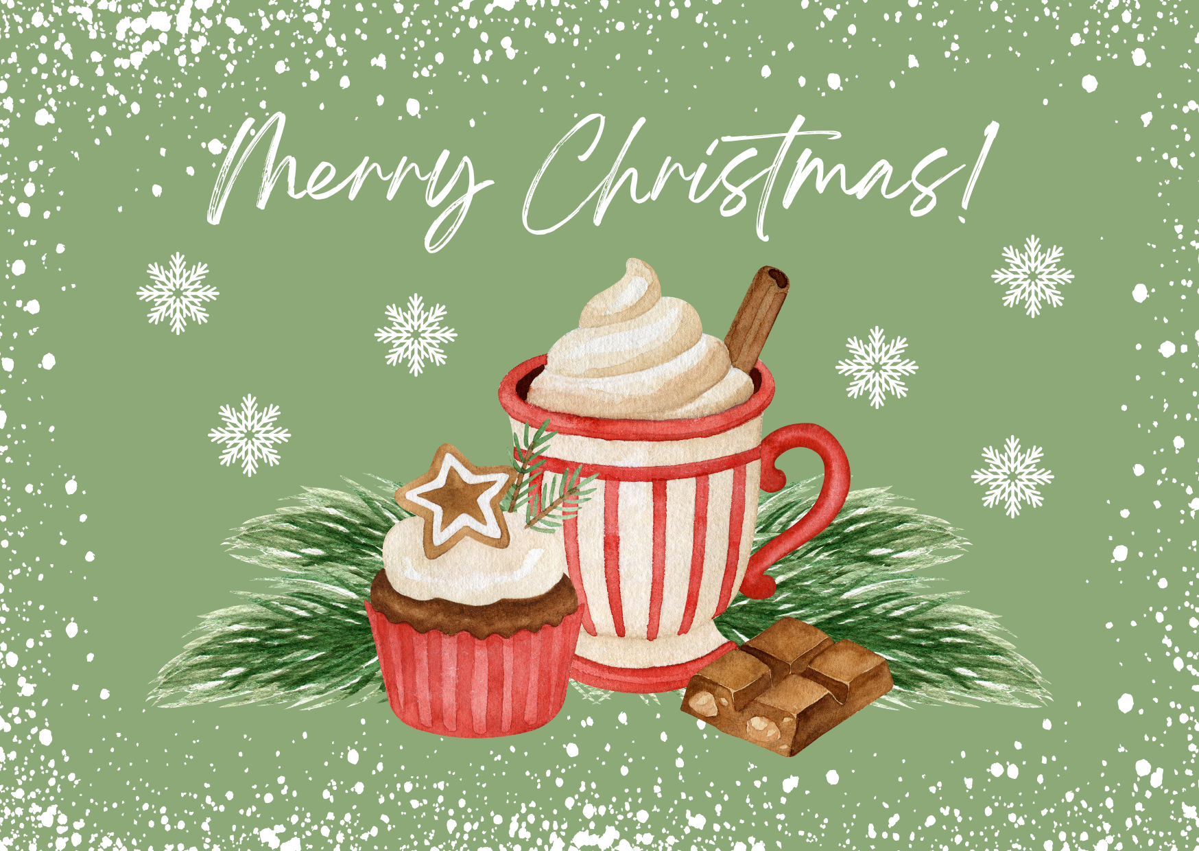 Postal Christmas Cake Cards
