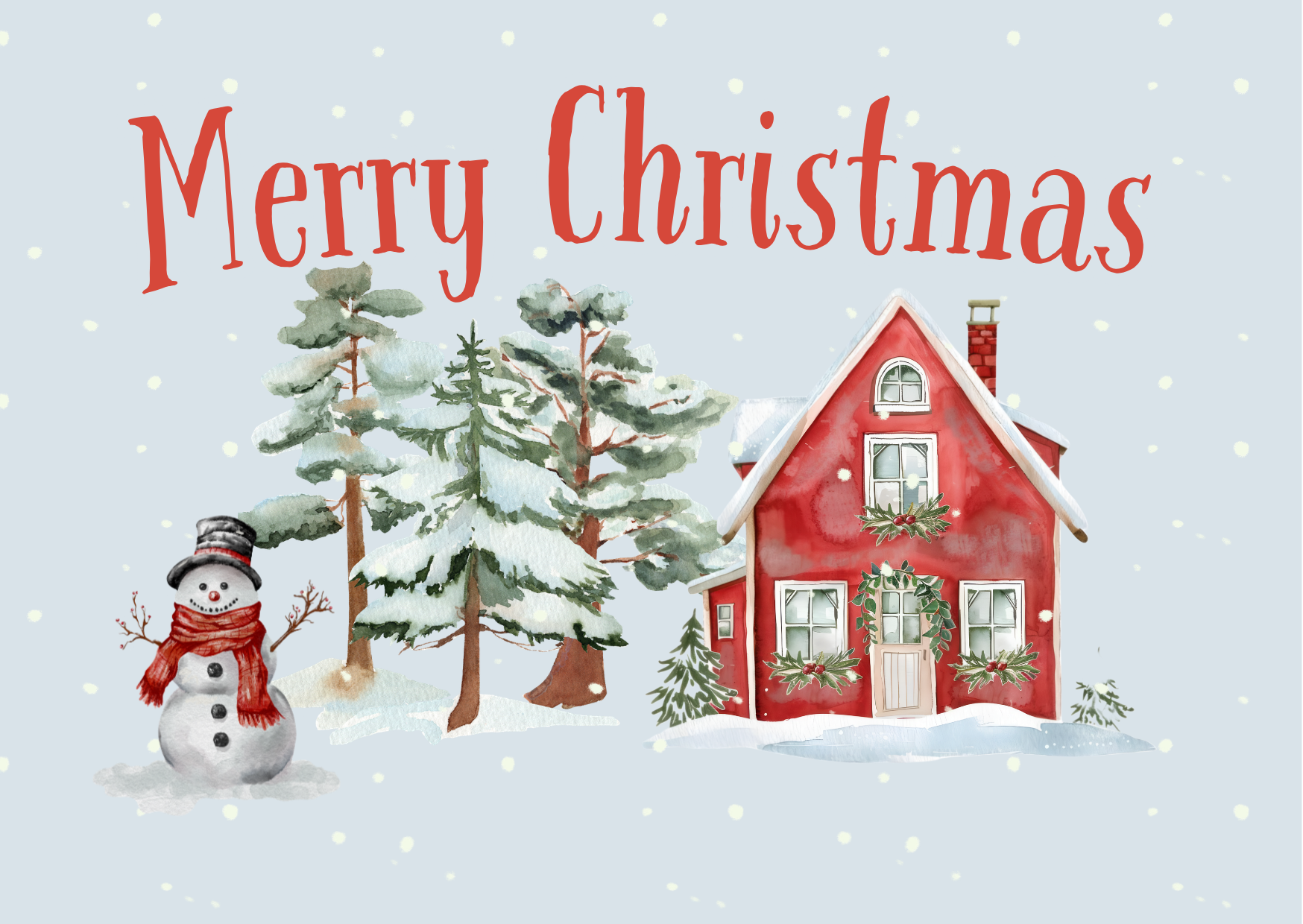 Postal Christmas Cake Cards