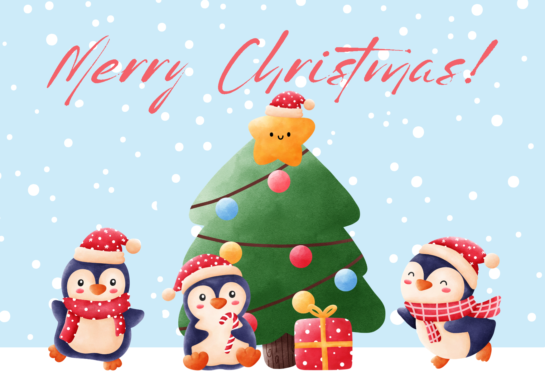 Postal Christmas Cake Cards