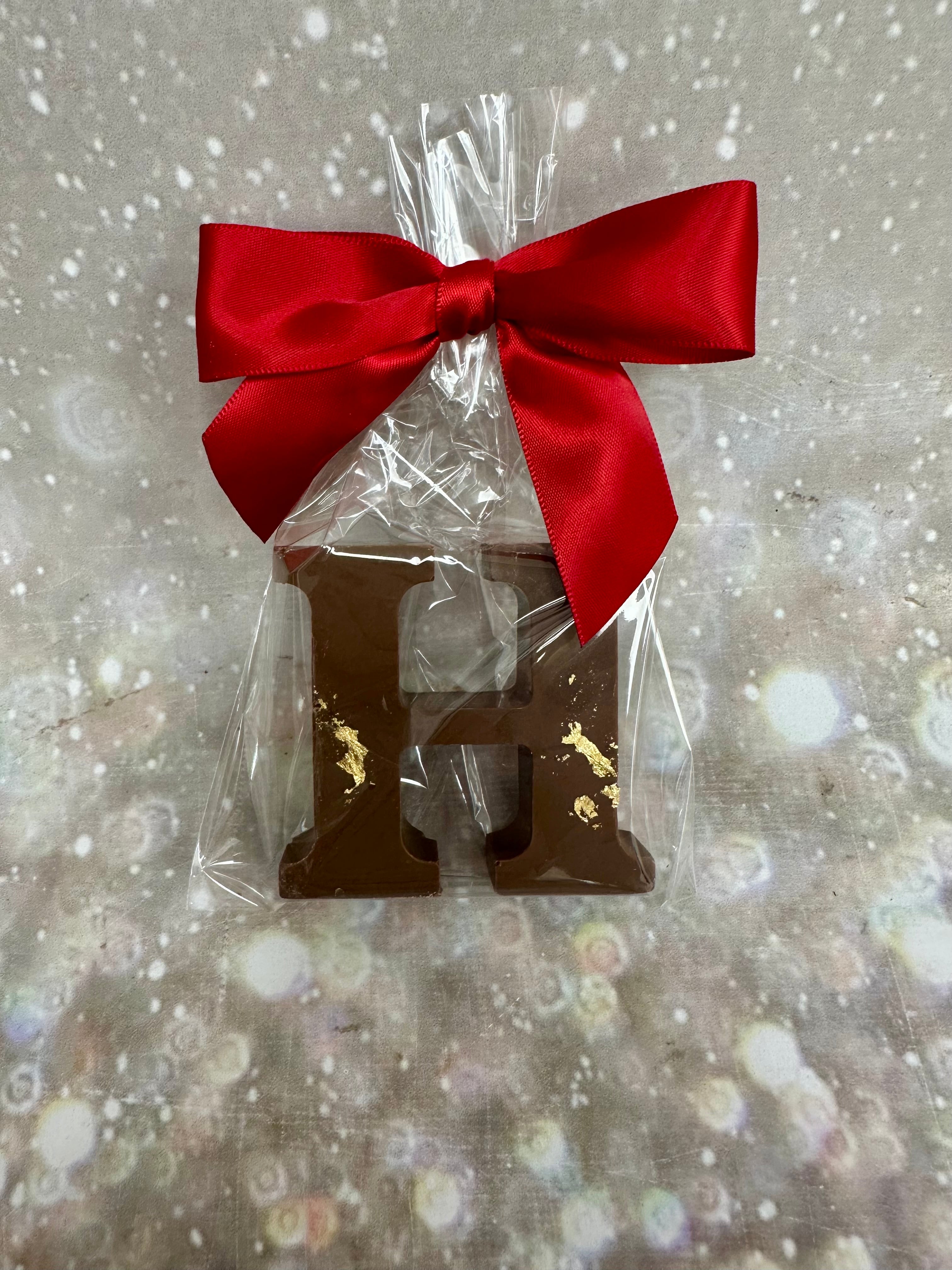 Chocolate Letter Place Setting