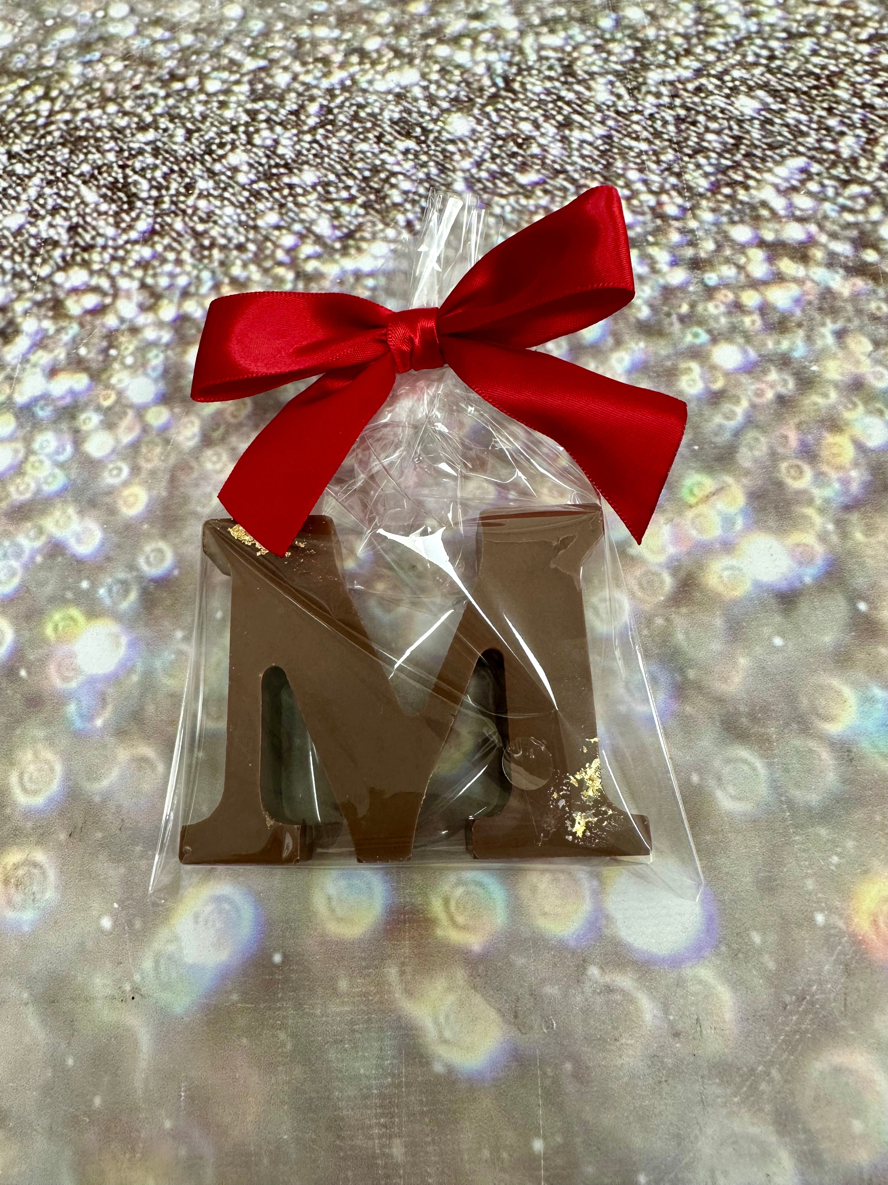 Chocolate Letter Place Setting